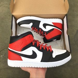NEW Air Jordan 1 Black Toe Custom